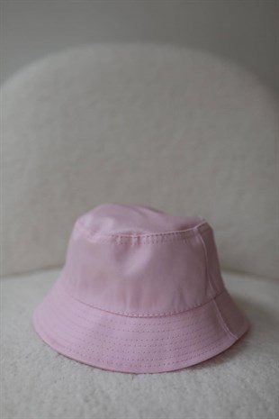 Bucket Düz Kadın Şapka - PUDRA